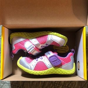 Tsukihoshi Kids Tennis Shoes (Pink/Green) Size 9